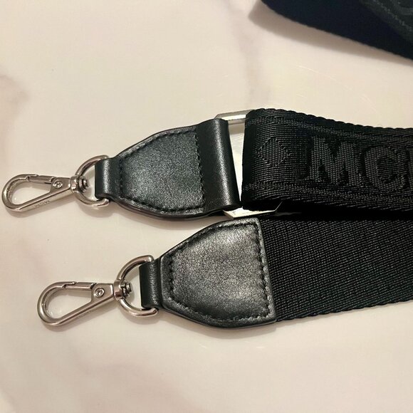 Authentic MCM Essential Monogram Leather Drawstring Bucket Bag + COA - Picture 7 of 16